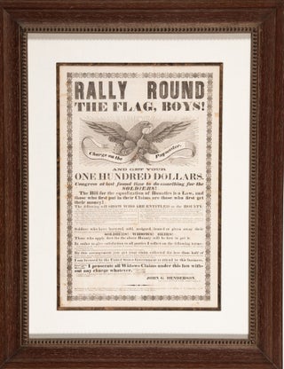 Item #38501 RALLY ROUND THE FLAG, BOYS! CHARGE ON THE PAYMASTER. AND GET YOUR ONE HUNDRED...
