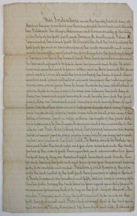 Item #38630 THIS INDENTURE MADE THE TWENTY SECOND DAY OF APRIL IN THE YEAR OF OUR LORD [1822]...