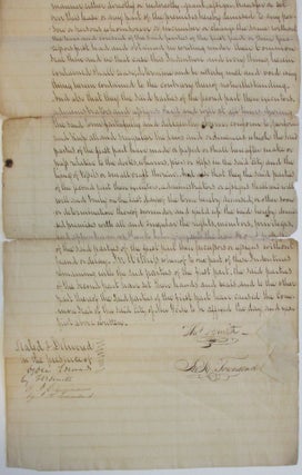 THIS INDENTURE MADE THE TWENTY SECOND DAY OF APRIL IN THE YEAR OF OUR LORD [1822] BETWEEN THE MAYOR, ALDERMEN AND COMMONALTY OF THE CITY OF NEW YORK OF THE FIRST PART, AND THOMAS R. SMITH AND JOHN K. TOWNSEND OF THE SECOND PART. WITNESSETH, THAT THE SAID PARTIES OF THE FIRST PART FOR AND IN CONSIDERATION OF THE RENTS, COVENANTS AND AGREEMENTS HEREINAFTER MENTIONED DEVISE, GRANT AND TO FARM LET UNTO THE SAID PARTIES OF THE SECOND PART THE RATES AND FEES WHICH NOW OR FROM TIME TO TIME SHALL BE BY LAW ESTABLISHED, OR WHICH SHALL OR MAY BECOME DUE BETWEEN THE FIRST DAY OF MAY [1822] AND THE FIRST DAY OF MAY [1823], OF AND FROM THE MASTERS, OWNERS AND POSSESSORS OF EACH AND EVERY VESSEL AND SMALL CRAFT, WHICH SHALL COME INTO OR LIE AT, OR IN, ANY OF THE DOCKS, WHARVES, PIERS OR SLIPS WITHIN THE LIMITS OF THE SAID CITY, AND BELONGING TO THE MAYOR, ALDERMEN AND COMMONALTY OF THE CITY OF NEW YORK. EXCEPTING AND RESERVING HOWEVER ALL SUCH DOCKS, WHARVES PIERS OR SHIPS, WHICH HAVE HERETOFORE BEEN RESERVED BY THE SAID PARTIES OF THE FIRST PART. YIELDING AND PAYING THEREFOR UNTO THE SAID PARTIES OF THE FIRST PART THEIR SUCCESSORS OR ASSIGNS THE RENT OF THIRTY THOUSAND SIX HUNDRED AND FIFTY DOLLARS LAWFUL MONEY OF THE UNITED STATES DURING THE SAID TERM IN FOUR EQUAL QUARTERLY PAYMENTS ...
