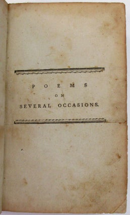 POEMS WRITTEN BETWEEN THE YEARS 1768 & 1794, BY PHILIP FRENEAU, OF NEW JERSEY. A NEW EDITION, REVISED AND CORRECTED BY THE AUTHOR; INCLUDING A CONSIDERABLE NUMBER OF PIECES NEVER BEFORE PUBLISHED.