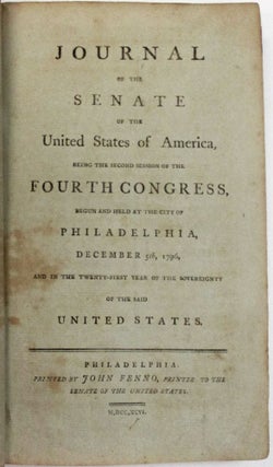 Item #38717 JOURNAL OF THE SENATE OF THE UNITED STATES OF AMERICA, BEING THE SECOND SESSION OF...