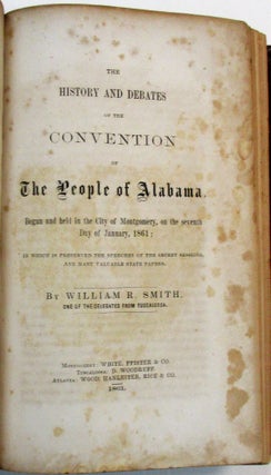 Item #38792 ALABAMA IN CIVIL WAR AND RECONSTRUCTION. Alabama