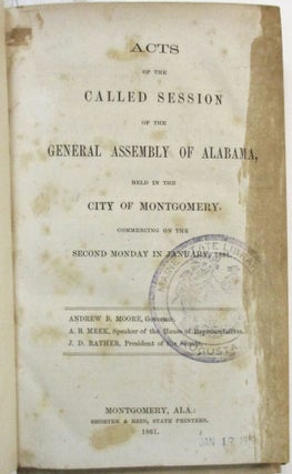 ALABAMA IN CIVIL WAR AND RECONSTRUCTION.