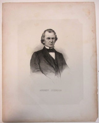Item #38840 PETER KRAMER'S LITHOGRAPH PORTRAIT OF ANDREW JOHNSON. Andrew Johnson