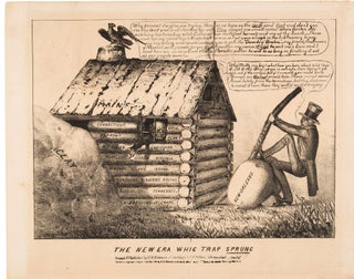 Item #38859 THE NEW ERA WHIG TRAP SPRUNG. Election of 1840, Boneyshanks, pseud