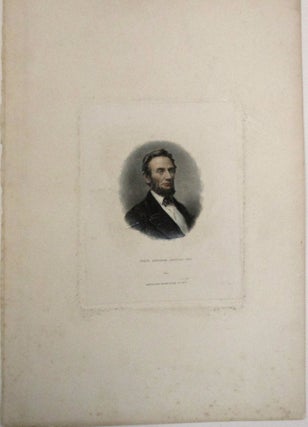 LITHOGRAPH PORTRAIT TITLED "PREST ABRAHAM LINCOLN - 1861"