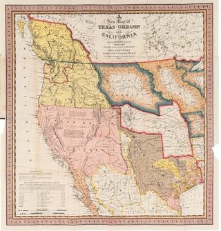 ACCOMPANIMENT TO MITCHELL'S NEW MAP OF TEXAS, OREGON, AND CALIFORNIA, WITH THE REGIONS ADJOINING.