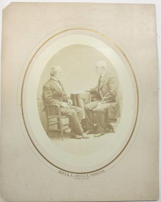Item #39365 PHOTOGRAPH OF ROBERT E. LEE AND JOSEPH E. JOHNSTON. Robert E. Lee, J. E. Johnston