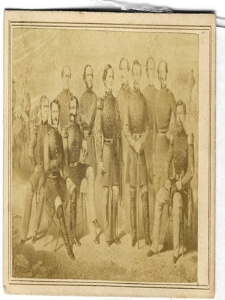 DAVIS AND HIS OFFICERS AT BULL RUN.