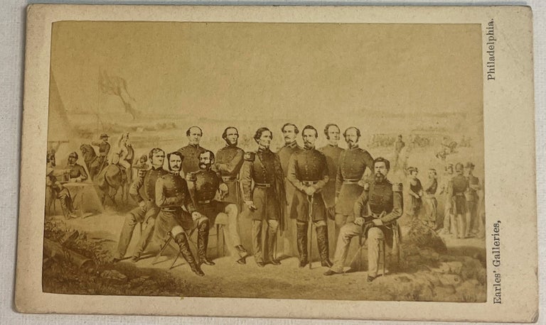 Item #39387 DAVIS AND HIS OFFICERS AT BULL RUN. Jefferson Davis.