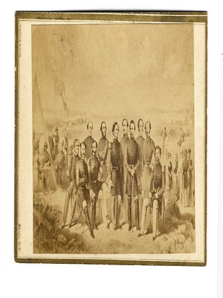 DAVIS AND HIS OFFICERS AT BULL RUN.
