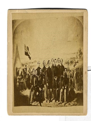 Item #39390 DAVIS AND HIS OFFICERS AT BULL RUN. Jefferson Davis