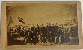 Item #39390 DAVIS AND HIS OFFICERS AT BULL RUN. Jefferson Davis
