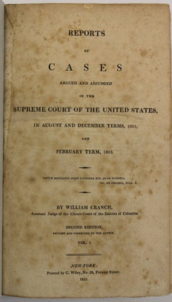 Item #39613 REPORTS OF CASES ARGUED AND ADJUDGED IN THE SUPREME COURT OF THE UNITED STATES. ....