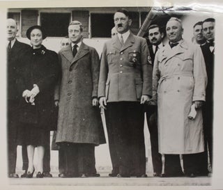 Item #39762 WINDSORS PAY VISIT TO HITLER. THE DUKE AND DUCHESS OF WINDSOR [LEFT] ARE SHOWN AS...