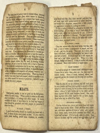 VALUABLE RECEIPTS, OR THE MYSTERY OF WEALTH; CONTAINING THE LADY'S COOK-BOOK, TOGETHER WITH SEVERAL HUNDRED VERY RARE RECEIPTS AND PATENTS, TO BE FOUND IN NO OTHER WORK.