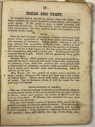 VALUABLE RECEIPTS, OR THE MYSTERY OF WEALTH; CONTAINING THE LADY'S COOK-BOOK, TOGETHER WITH SEVERAL HUNDRED VERY RARE RECEIPTS AND PATENTS, TO BE FOUND IN NO OTHER WORK.