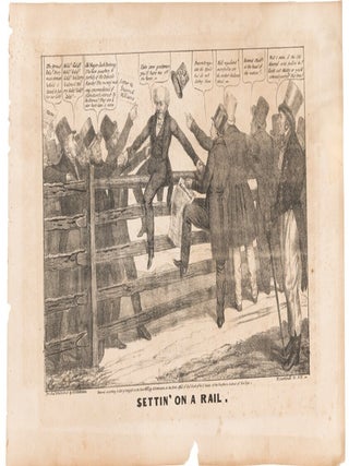 Item #40553 SETTIN' ON A RAIL. Martin Van Buren