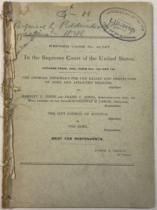 Item #40625 RECORD CASE NO. 13,727. IN THE SUPREME COURT OF THE UNITED STATES, OCTOBER TERM,...