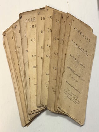 Item #40631 JOURNALS OF CONGRESS DURING THE YEAR 1779: EIGHTEEN CONSECUTIVE WEEKLY ISSUES FROM 12...