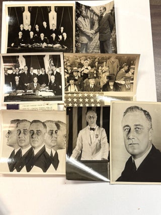 Item #40655 TWENTY-FIVE PRESS PHOTOGRAPHS OF FRANKLIN D. ROOSEVELT AS PRESIDENT, AND AS 1920 VICE...