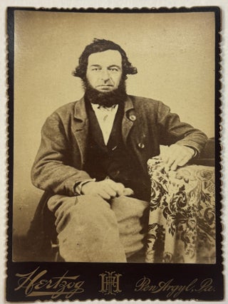 Item #40698 CABINET PHOTOGRAPH OF UNIDENTIFIED MAN TAKEN AT ISAAC F. HERTZOG'S STUDIO IN PEN...