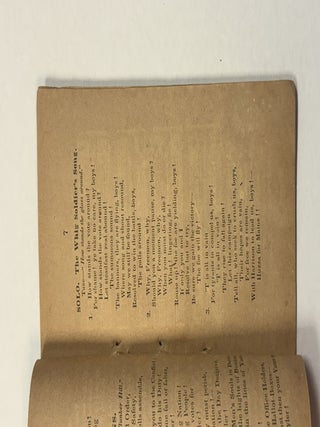 THE NEW HAVEN WHIG SONG BOOK: PREPARED FOR THE NEW HAVEN COUNTY MASS CONVENTION; THURSDAY, OCT. 8TH, 1840.