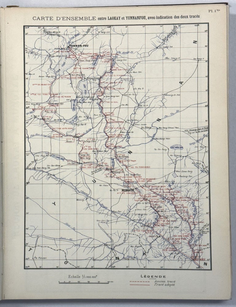 Item #41035 LE CHEMIN DE FER DU YUNNAN. [2 VOLUMES] TOME PREMIER. AVRIL 1910. Railroads in Yunnan.