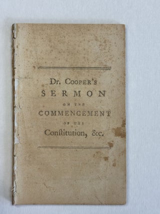 Item #41181 A SERMON PREACHED BEFORE HIS EXCELLENCY JOHN HANCOCK, ESQ. GOVERNOUR...OF...