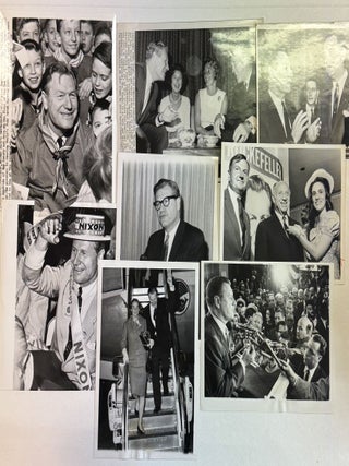 Item #41288 SEVEN PRESS PHOTOGRAPHS OF THE POLITICAL LIFE OF NELSON ROCKEFELLER, NEW YORK...