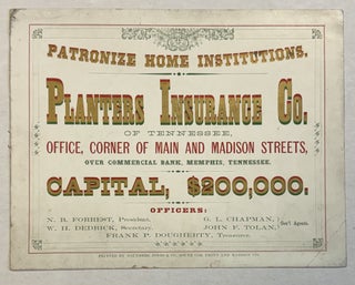 Item #41327 PATRONIZE HOME INSTITUTIONS. PLANTERS INSURANCE CO. OF TENNESSEE, OFFICE, CORNER OF...