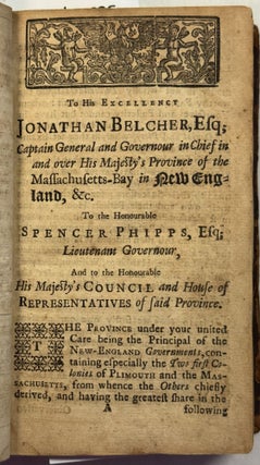 A CHRONOLOGICAL HISTORY OF NEW-ENGLAND IN THE FORM OF ANNALS BEING A SUMMARY AND EXACT ACCOUNT OF THE MOST MATERIAL TRANSACTIONS AND OCCURRENCES RELATING TO THIS COUNTRY, IN THE ORDER OF TIME WHEREIN THEY HAPPENED, FROM THE DISCOVERY BY CAPT. GOSNOLD IN 1602, TO THE ARRIVAL OF GOVERNOR BELCHER, IN 1730. WITH AN INTRODUCTION ... VOL. I.
