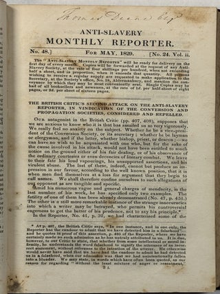 ANTI-SLAVERY MONTHLY REPORTER.