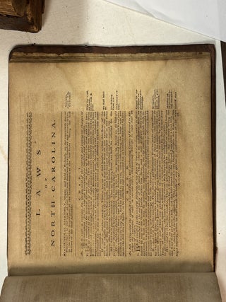 THE LAWS OF THE STATE OF NORTH - CAROLINA. PUBLISHED, ACCORDING TO ACT OF ASSEMBLY, BY JAMES IREDELL, NOW ONE OF THE ASSOCIATE JUSTICES OF THE SUPREME COURT OF THE UNITED STATES.