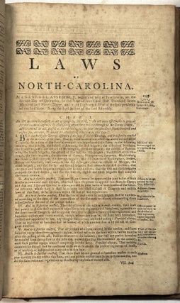 THE LAWS OF THE STATE OF NORTH - CAROLINA. PUBLISHED, ACCORDING TO ACT OF ASSEMBLY, BY JAMES IREDELL, NOW ONE OF THE ASSOCIATE JUSTICES OF THE SUPREME COURT OF THE UNITED STATES.