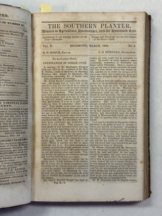 THE SOUTHERN PLANTER, A MONTHLY PERIODICAL, DEVOTED TO AGRICULTURE, HORTICULTURE, AND THE HOUSEHOLD ARTS. VOLUME X. RICHARD B. GOOCH, EDITOR.