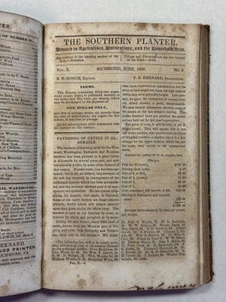 THE SOUTHERN PLANTER, A MONTHLY PERIODICAL, DEVOTED TO AGRICULTURE, HORTICULTURE, AND THE HOUSEHOLD ARTS. VOLUME X. RICHARD B. GOOCH, EDITOR.