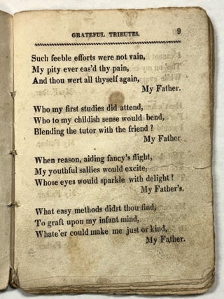 GRATEFUL TRIBUTES; OR RECOLLECTIONS OF INFANCY. BY M. BELSON