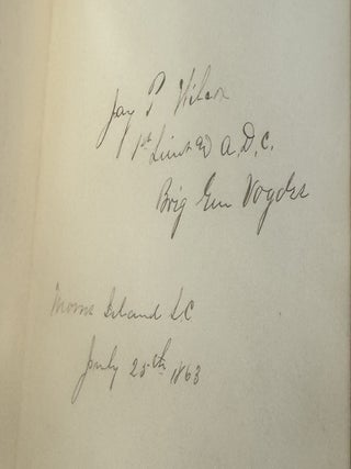 AUTOGRAPH ALBUM COMPILED BY EDWARD CAMPBELL, BREVET BRIGADIER GENERAL OF THE 85TH PENNSYLVANIA VOLUNTEERS, WHILE STATIONED AT FOLLY ISLAND, SOUTH CAROLINA, JULY 1863 THROUGH AUGUST 1873.