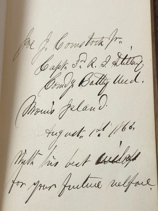 AUTOGRAPH ALBUM COMPILED BY EDWARD CAMPBELL, BREVET BRIGADIER GENERAL OF THE 85TH PENNSYLVANIA VOLUNTEERS, WHILE STATIONED AT FOLLY ISLAND, SOUTH CAROLINA, JULY 1863 THROUGH AUGUST 1873.
