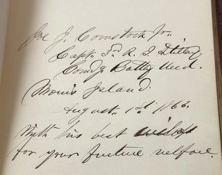 AUTOGRAPH ALBUM COMPILED BY EDWARD CAMPBELL, BREVET BRIGADIER GENERAL OF THE 85TH PENNSYLVANIA VOLUNTEERS, WHILE STATIONED AT FOLLY ISLAND, SOUTH CAROLINA, JULY 1863 THROUGH AUGUST 1873.