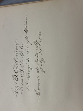 AUTOGRAPH ALBUM COMPILED BY EDWARD CAMPBELL, BREVET BRIGADIER GENERAL OF THE 85TH PENNSYLVANIA VOLUNTEERS, WHILE STATIONED AT FOLLY ISLAND, SOUTH CAROLINA, JULY 1863 THROUGH AUGUST 1873.