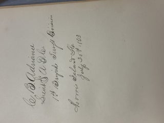 AUTOGRAPH ALBUM COMPILED BY EDWARD CAMPBELL, BREVET BRIGADIER GENERAL OF THE 85TH PENNSYLVANIA VOLUNTEERS, WHILE STATIONED AT FOLLY ISLAND, SOUTH CAROLINA, JULY 1863 THROUGH AUGUST 1873.