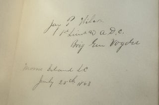 AUTOGRAPH ALBUM COMPILED BY EDWARD CAMPBELL, BREVET BRIGADIER GENERAL OF THE 85TH PENNSYLVANIA VOLUNTEERS, WHILE STATIONED AT FOLLY ISLAND, SOUTH CAROLINA, JULY 1863 THROUGH AUGUST 1873.