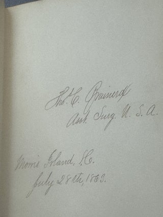 AUTOGRAPH ALBUM COMPILED BY EDWARD CAMPBELL, BREVET BRIGADIER GENERAL OF THE 85TH PENNSYLVANIA VOLUNTEERS, WHILE STATIONED AT FOLLY ISLAND, SOUTH CAROLINA, JULY 1863 THROUGH AUGUST 1873.