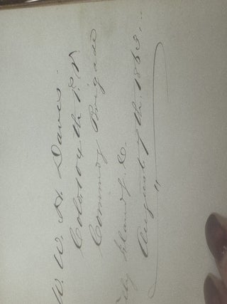 AUTOGRAPH ALBUM COMPILED BY EDWARD CAMPBELL, BREVET BRIGADIER GENERAL OF THE 85TH PENNSYLVANIA VOLUNTEERS, WHILE STATIONED AT FOLLY ISLAND, SOUTH CAROLINA, JULY 1863 THROUGH AUGUST 1873.