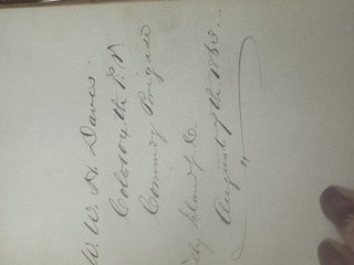 AUTOGRAPH ALBUM COMPILED BY EDWARD CAMPBELL, BREVET BRIGADIER GENERAL OF THE 85TH PENNSYLVANIA VOLUNTEERS, WHILE STATIONED AT FOLLY ISLAND, SOUTH CAROLINA, JULY 1863 THROUGH AUGUST 1873.
