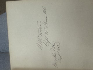 AUTOGRAPH ALBUM COMPILED BY EDWARD CAMPBELL, BREVET BRIGADIER GENERAL OF THE 85TH PENNSYLVANIA VOLUNTEERS, WHILE STATIONED AT FOLLY ISLAND, SOUTH CAROLINA, JULY 1863 THROUGH AUGUST 1873.