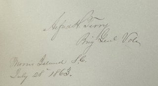 AUTOGRAPH ALBUM COMPILED BY EDWARD CAMPBELL, BREVET BRIGADIER GENERAL OF THE 85TH PENNSYLVANIA VOLUNTEERS, WHILE STATIONED AT FOLLY ISLAND, SOUTH CAROLINA, JULY 1863 THROUGH AUGUST 1873.