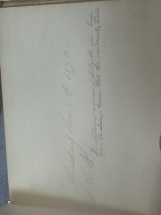 AUTOGRAPH ALBUM COMPILED BY EDWARD CAMPBELL, BREVET BRIGADIER GENERAL OF THE 85TH PENNSYLVANIA VOLUNTEERS, WHILE STATIONED AT FOLLY ISLAND, SOUTH CAROLINA, JULY 1863 THROUGH AUGUST 1873.